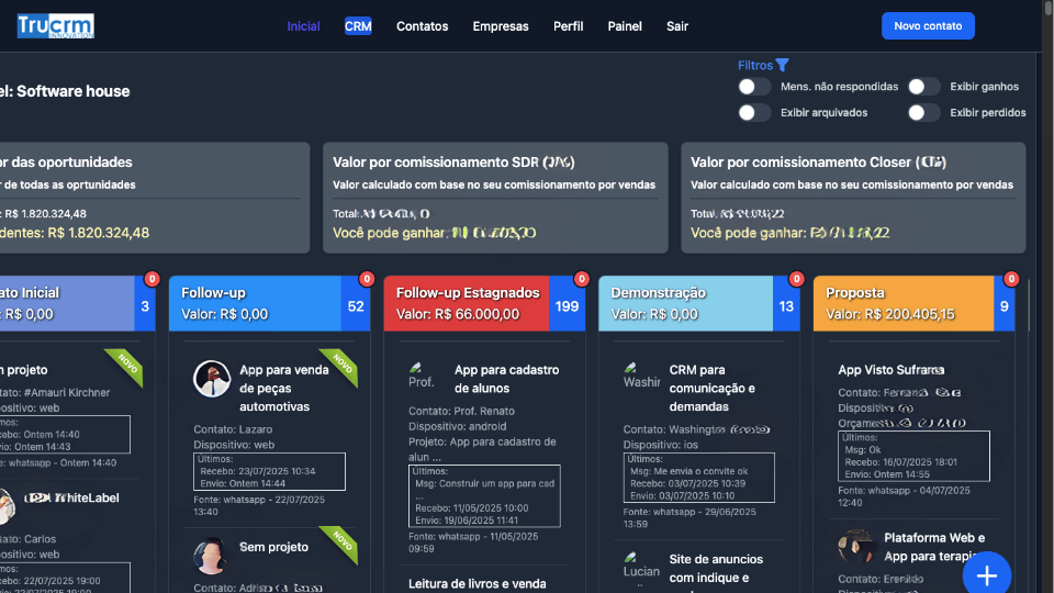TruCRM | Licença, Implementação, Configuração e Treinamento